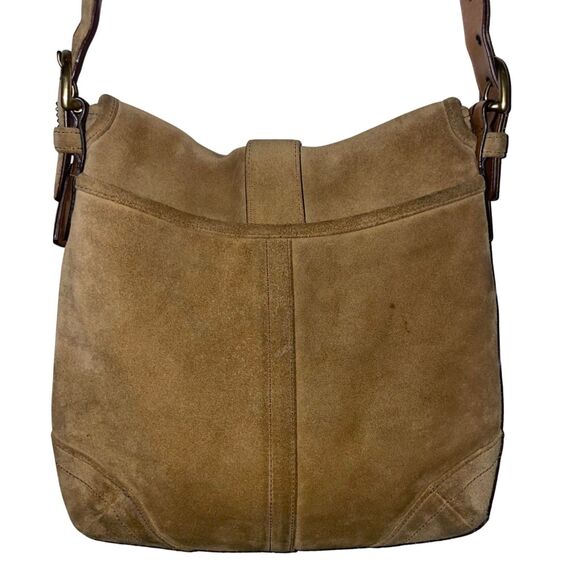 Vintage Coach Soho Signature Suede Crossbody Bag - Picture 2 of 12